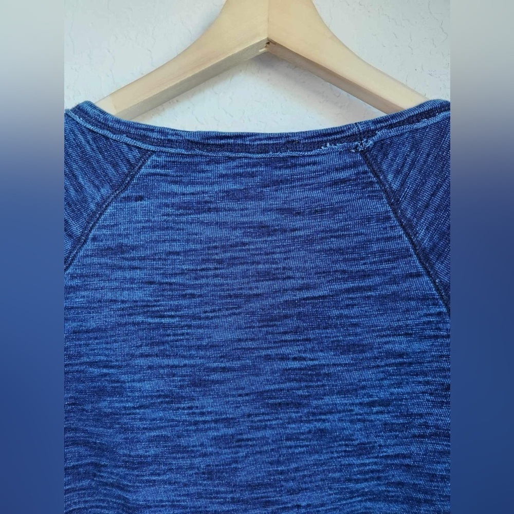 Tommy Bahama Indigo Blue Cotton Jersey‎ Blouse Size Medium - Picture 4 of 8